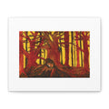 Autumn Forest and Fox - Matte Stretched Canvas