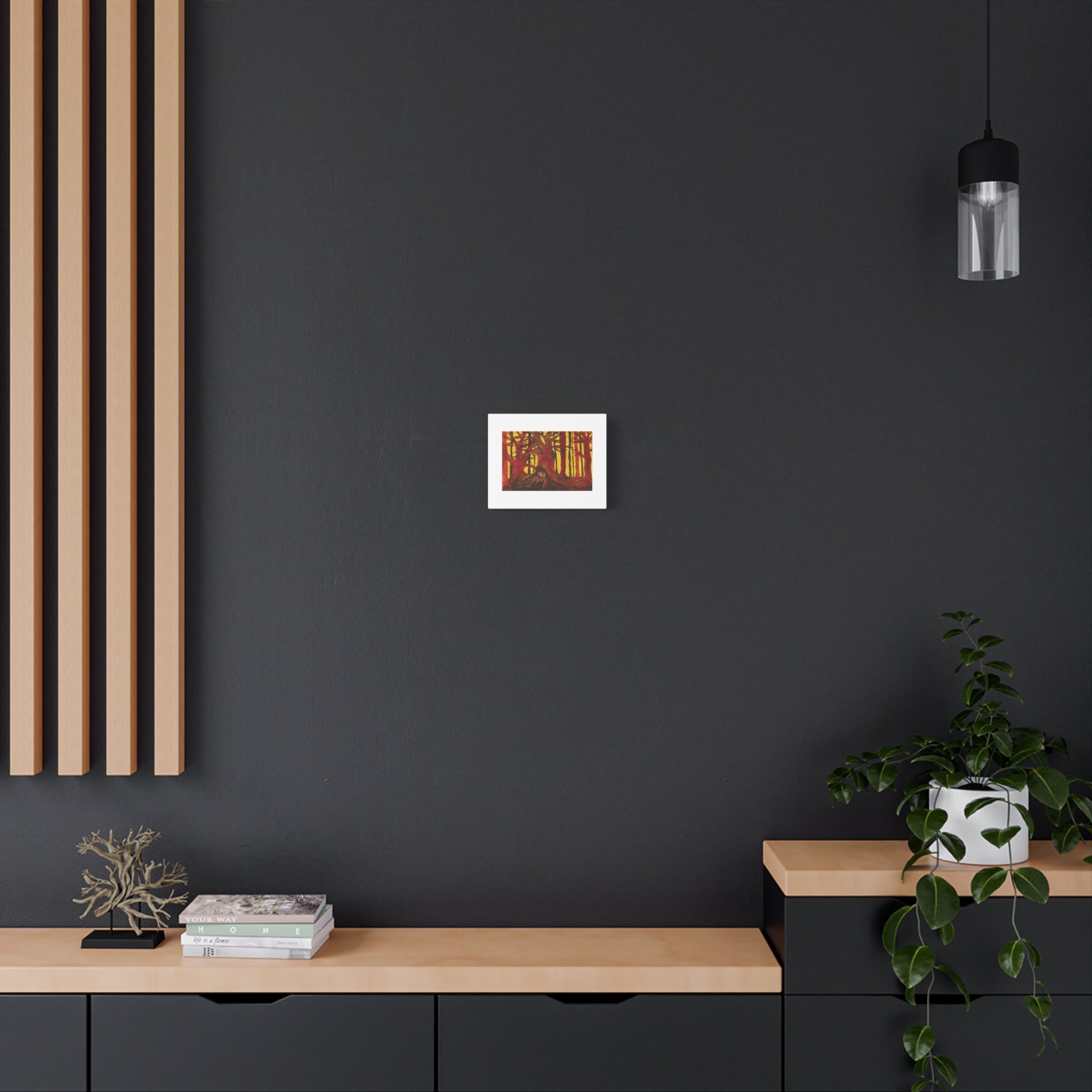 Autumn Forest and Fox - Matte Stretched Canvas