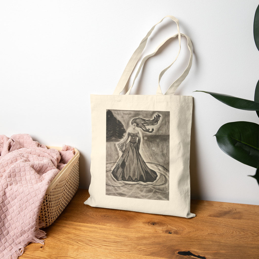 Woman on Water - Cotton Canvas Tote Bag