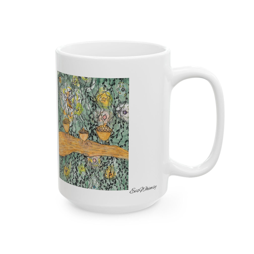Acorn Family w/ Fairy - Ceramic Mug  (11oz/15oz)