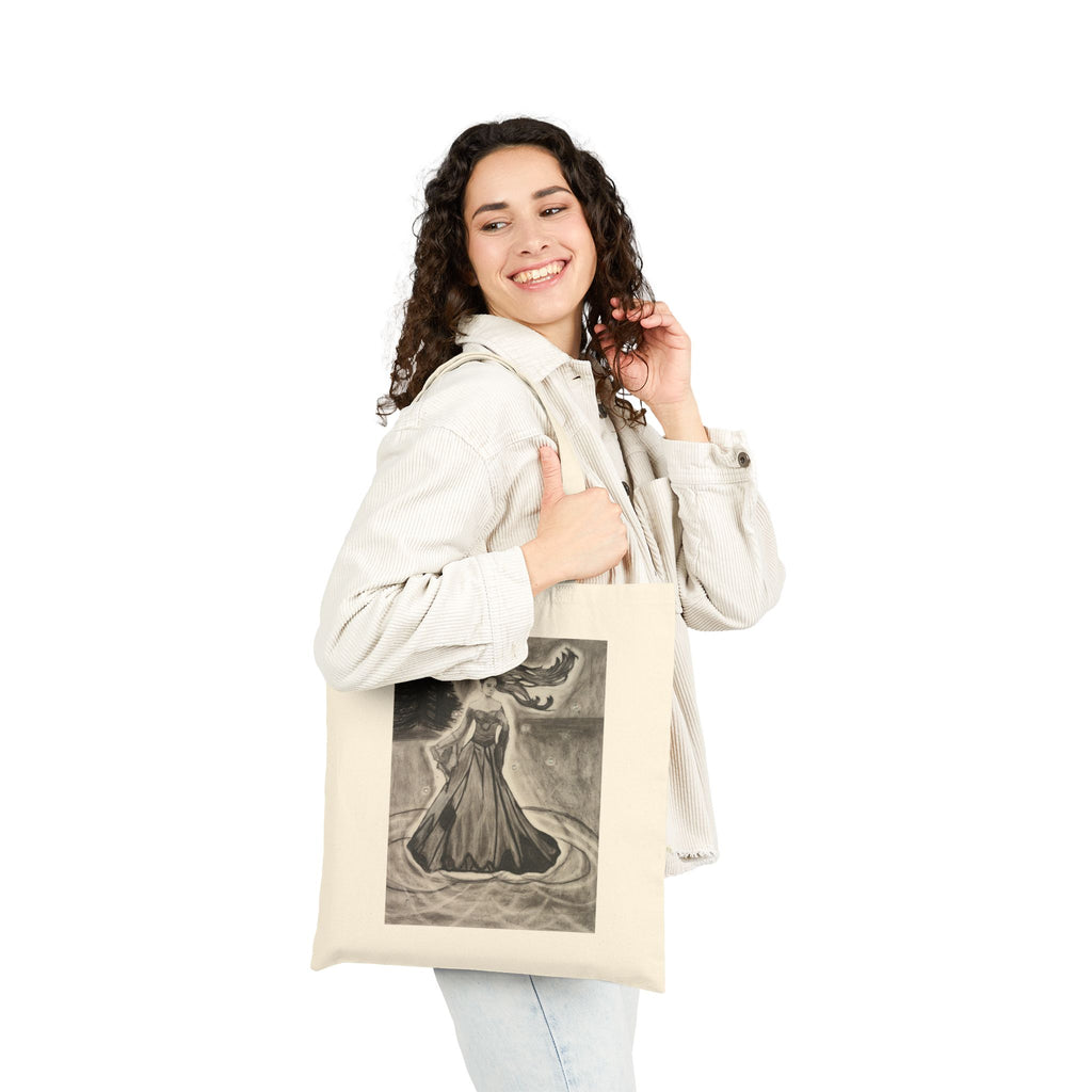 Woman on Water - Cotton Canvas Tote Bag