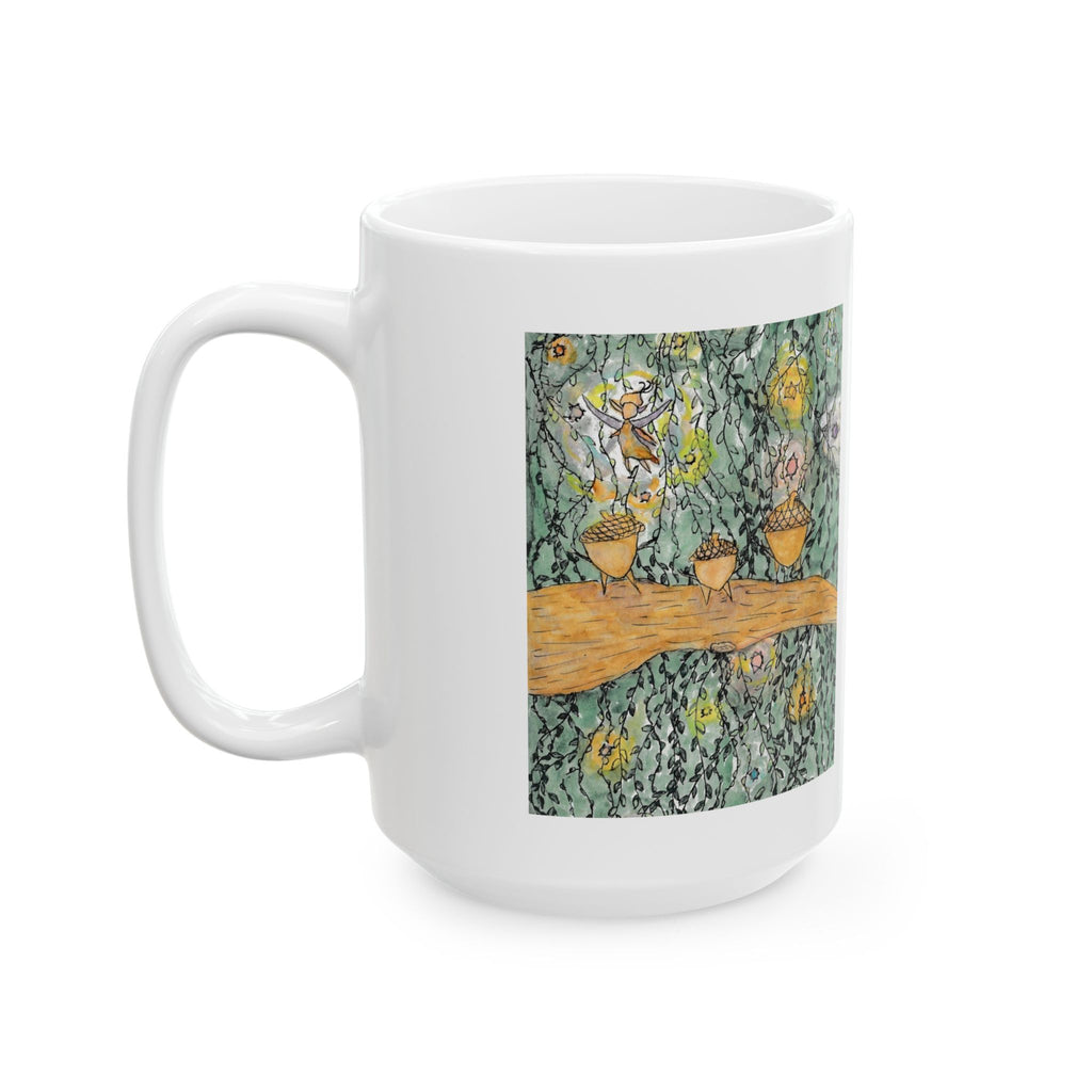 Acorn Family w/ Fairy - Ceramic Mug  (11oz/15oz)
