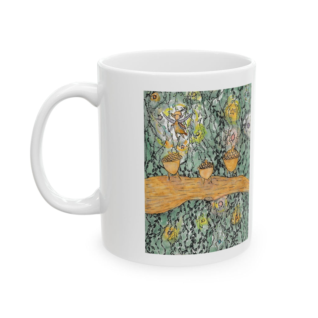 Acorn Family w/ Fairy - Ceramic Mug  (11oz/15oz)