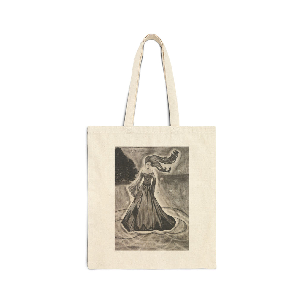 Woman on Water - Cotton Canvas Tote Bag