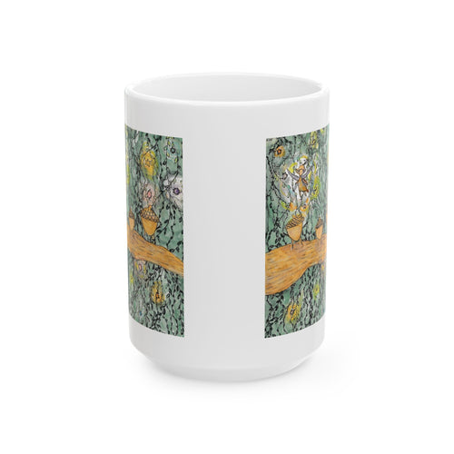 Acorn Family w/ Fairy - Ceramic Mug  (11oz/15oz)