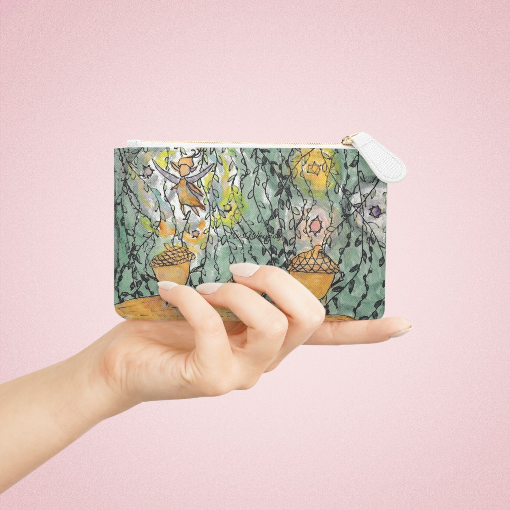Acorn Family & Fairy - Mini-Clutch Bag