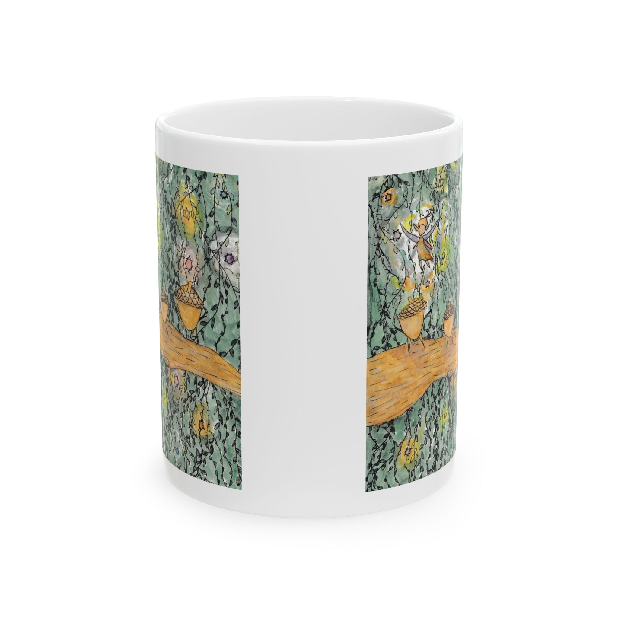 Acorn Family w/ Fairy - Ceramic Mug  (11oz/15oz)