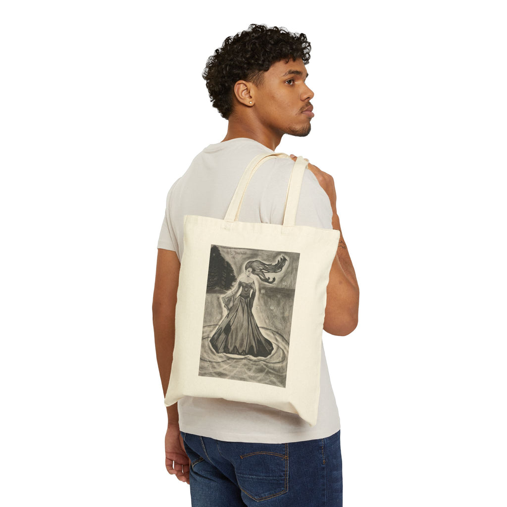 Woman on Water - Cotton Canvas Tote Bag